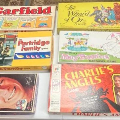 Lot of 6 Vintage Board Games (Partridge Family)