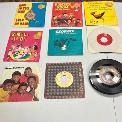 Lot Of 18 Seven Inch Records / Various Songs 