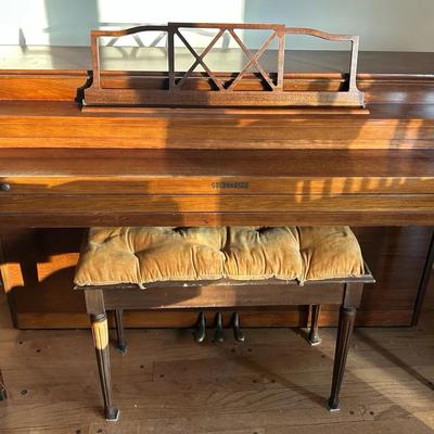 1963 Gulbransen Spinet Piano & Storage Bench