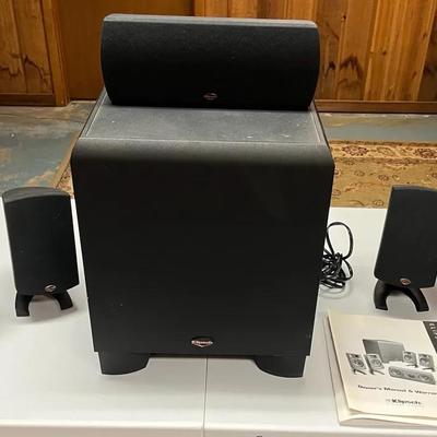 Klipsch Synergy Quintet Home Theater Speaker System, KSW-10 Powered Subwoofer 