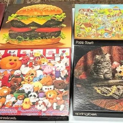 Vintage Springbok Jigsaw Puzzles Lot Of 7 