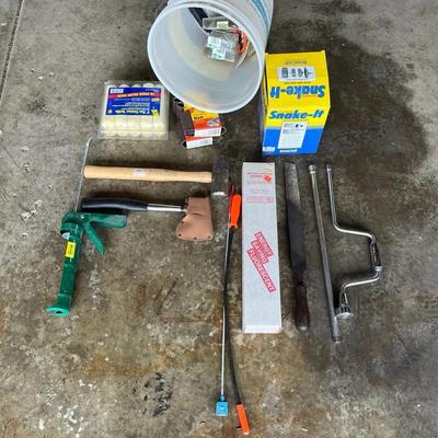 Bucket Of Random Tools And Materials - As Is 