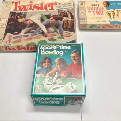 Vintage Lot Of 3 Board Games (Twister) 