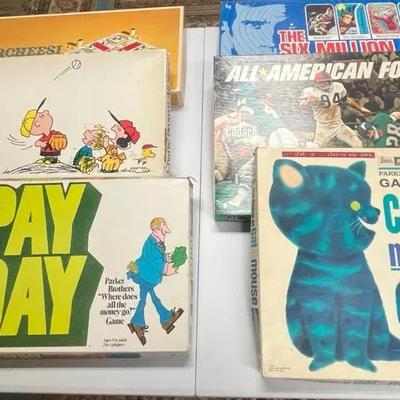 Lot of 6 Vintage Board Games (Pay Day)