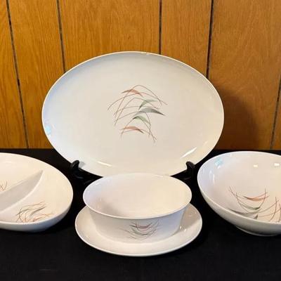 Vintage Franciscan Whitestone “Swing Time” Pattern China Pieces