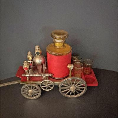 Mid Century Fire Wagon Musical Decanter Set.jpg