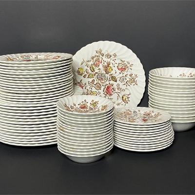 1970's Johnson Brothers Staffordshire Bouquet Dinnerware Collection .jpg