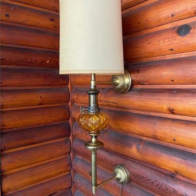 Large Amber Glass Wall Sconce Lamp.jpg