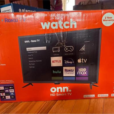 #1 - Onn 32” Roku TV 720p HD Smart Television - NEW In Box