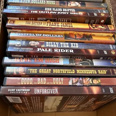 Western DVDs Movies - Clint Eastwood - Unforgiven, Good Bad & Ugly, Fistful Of Dollars