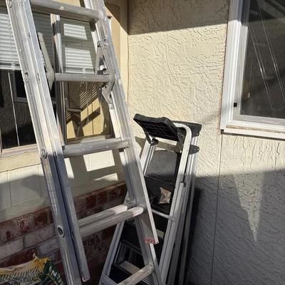 Ladders / Step Stools - 8’ Aluminum Extension + (2) 3-Step