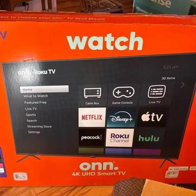 Onn Roku TV 65” 4K UHD Smart TV Television - NEW In Box
