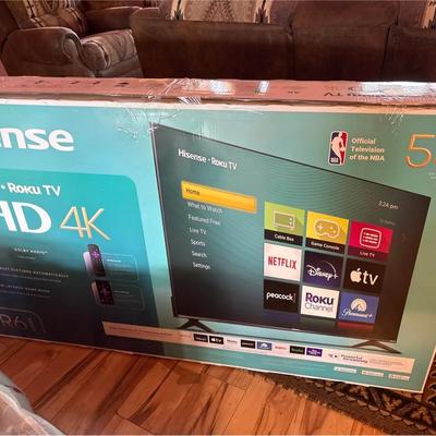 Hisense 58” Roku TV UHD 4K - NEW In Box