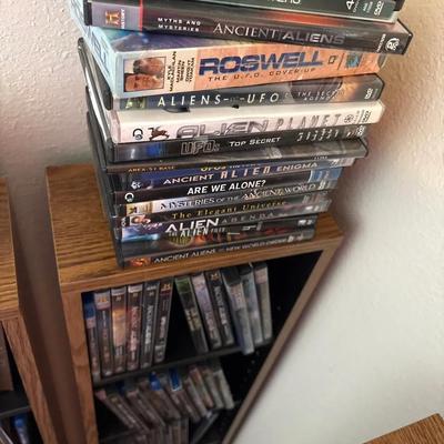 Alien / UFO DVDVD + VHS - Ancient Aliens, UFO Archives, Encounters Unexplained - Shelf Not Included