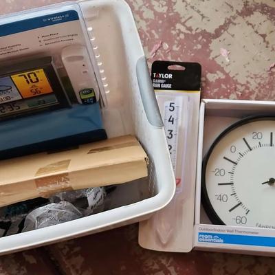 Outdoor Decor - Owl Metal Wall Decor, New Rain Gauge, New Wall Clock, Accurite Weather Station 