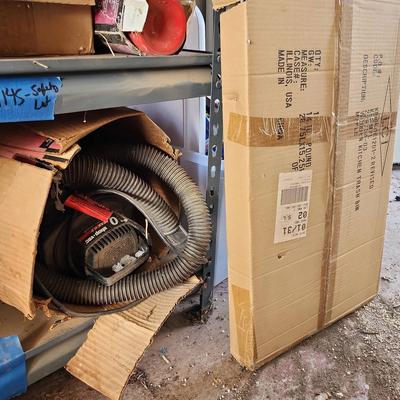 Keep It Clean - NEW Wooden Kitchen Trash Bin & 1 HP Shop Vac