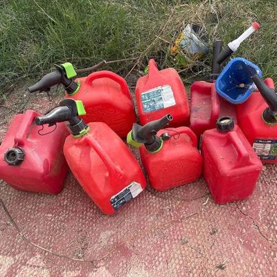 Assorted Gasoline / Fuel Cans 