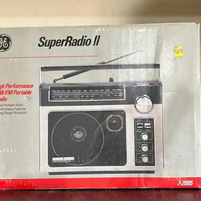 #2 - NEW In Box General Electric Super Radio II - High Performance AM / FM Portable Radio 