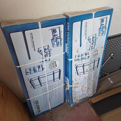 (2) NEW! Steel Storage Racks - 72x34x14, Garage, Metal, Ready to Assemble!