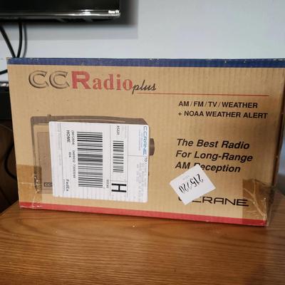 #3 NEW C. Crane CC Radio Plus, AM FM TV Weather + NOAA Alert Radio