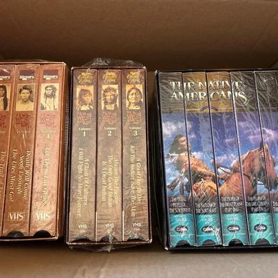 History VHS Movie Sets - How The West Was Lost + The Native Americans