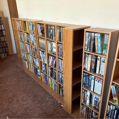 13 Media Shelving Units - Adjustable Shelves - Also Great For Collectibles! Media Not Included