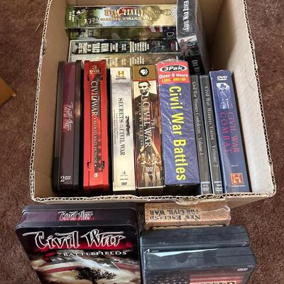 Civil War DVD + VHS Movies - Reader’s Digest, History Channel, PBS Sets, Entertainment