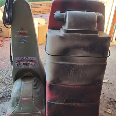 2 Carpet & Fabric Steam Cleaners - HD Rug Doctor & Green Bissell Quicksteamer