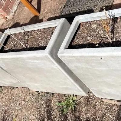 6 Composite Deck Raised Bed Garden Boxes - Gray, Stone, Rectangle 24”x11”x20”