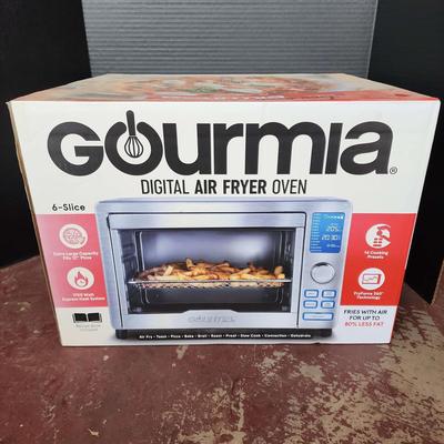 #1 - NEW Gourmia Digital Air Fryer Oven, Air Fry, Toasts, Slow Cook, Unopened 