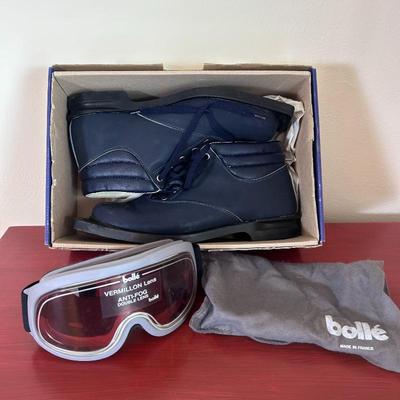 Sale Photo Thumbnail #91: S cross country ski boots and goggles
