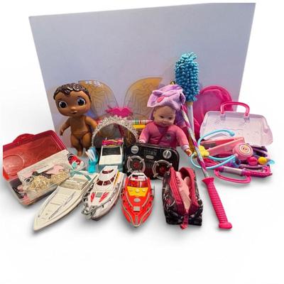 T toys dolls, and accessories