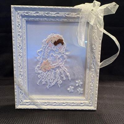D framed cross stitch project spring bride' by lavender and lace brand