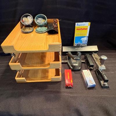 Z office tray set with accessories and staplers