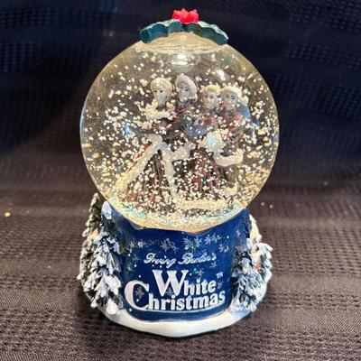 H avon irving berlin s white christmas musical snow globe