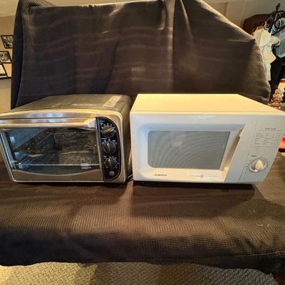 Z ge stainless steel toaster oven and goldstar white microwave oven