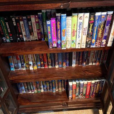 E over 200 vhs movies collection includes disney classics and more