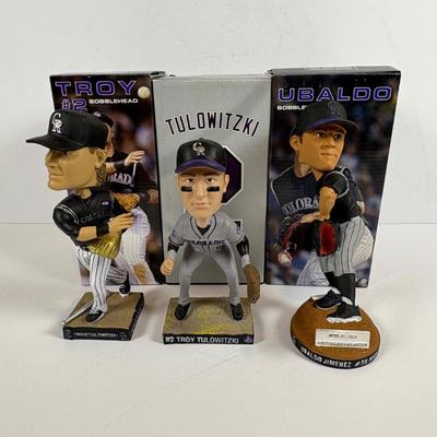 C colorado rockies bobblehead lot troy tulowitzki ubaldo jimenez