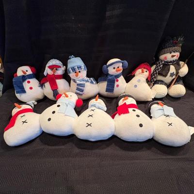 H snowman plushes