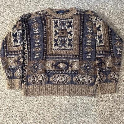 Z northern isles hand knitted sweater medium