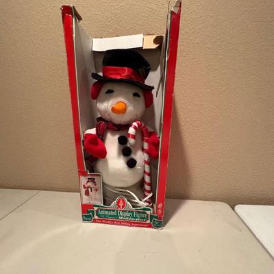 H animated snowman display figure