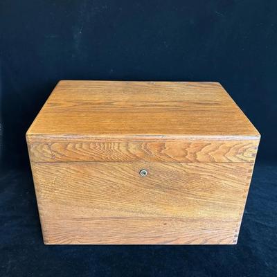 Cool Vintage Handmade Wood Sewing / Storage Box 