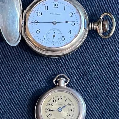 Vintage Waltham & Esprit Small Pocket Watch * Gold Filled 10 1/2 Ligne 