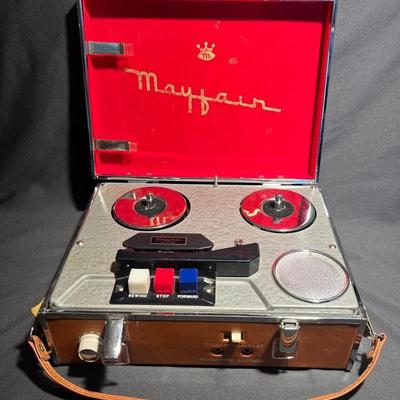Vintage Mayfair Reel To Reel Recorder