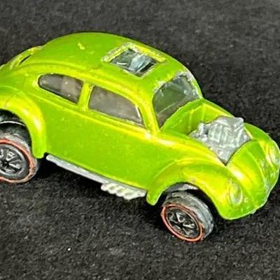 Vintage 1967 Redline Hot wheels Custom Green Volkswagen 