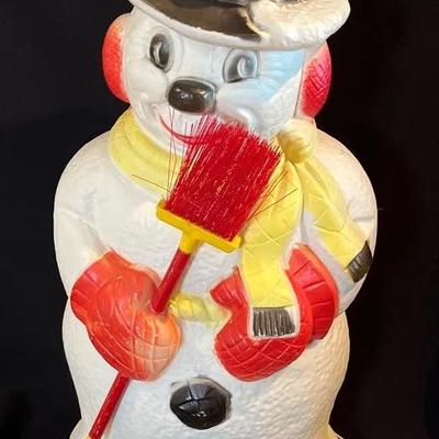 Blow mold Snowman * Working Light!