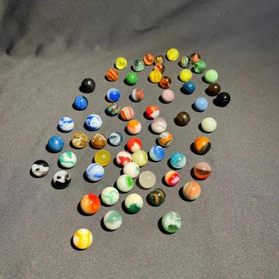 Vintage Marble Lot * Patch * Cat Eye * Oxblood 