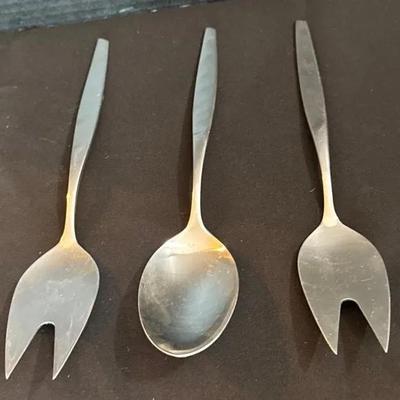Mid Century Stainless Gustav ‘Anita’ 10” Swedish Utensils * 