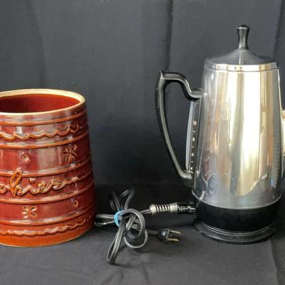 Marcrest Cookie Jar * Vintage Electric Coffee Pot
