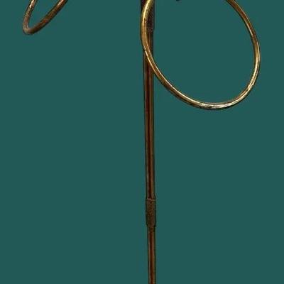 Standing Floor Towel Holder * Hollywood Regency * Gilded 